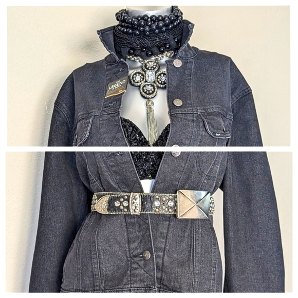 LEE Denim Relaxed Fit Button Down Cotton Blend & Spandex Jacket - Picture 14 of 15